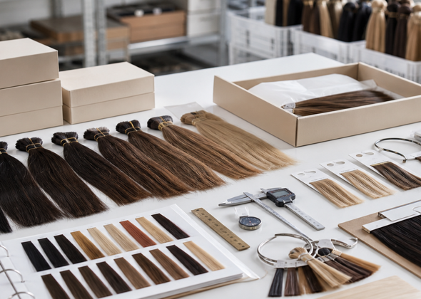 Hair extension quality control table